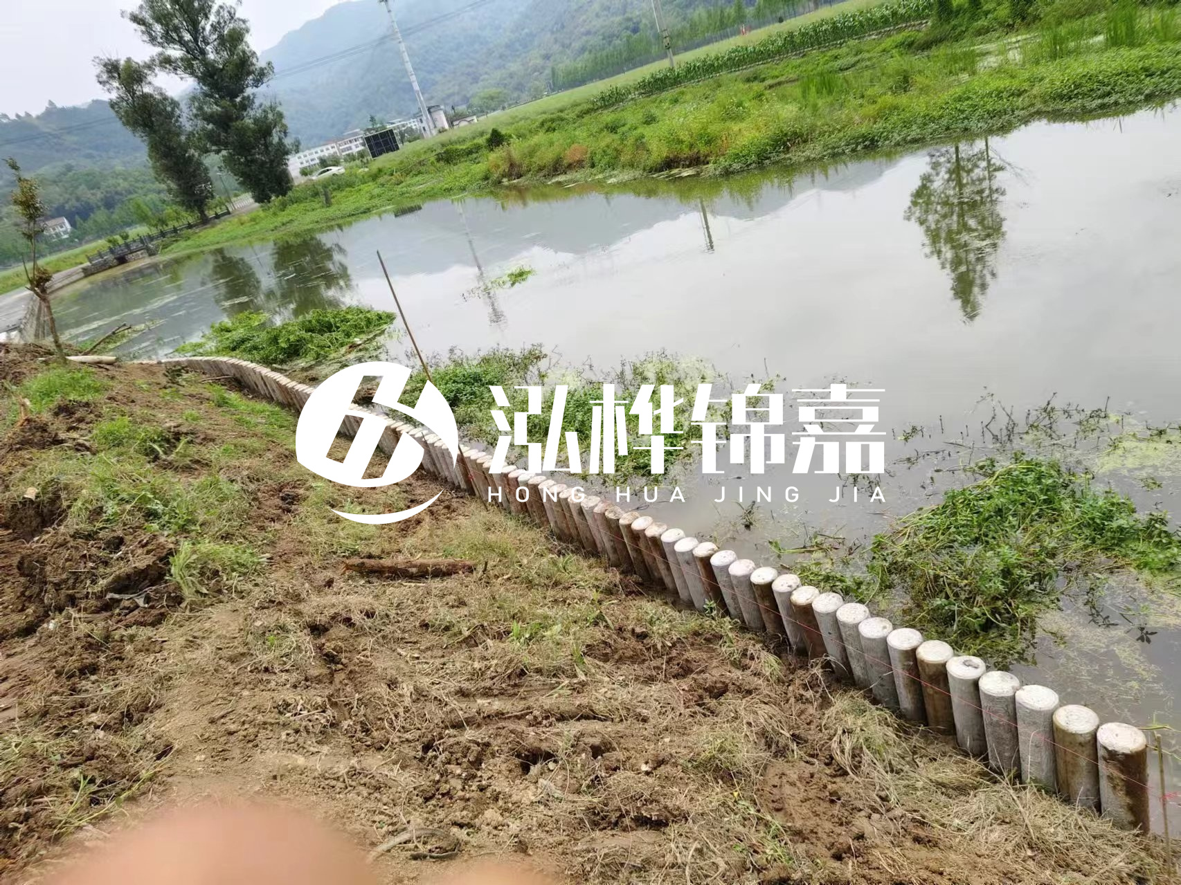 安順市挖機打木樁專業(yè)施工-河道水泥樁護坡多少錢一米？
